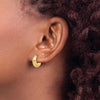 Gold Graduating Hinged Hoop Earrings