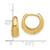 Gold Graduating Hinged Hoop Earrings