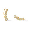 10K Polished CZ Ear Climbers