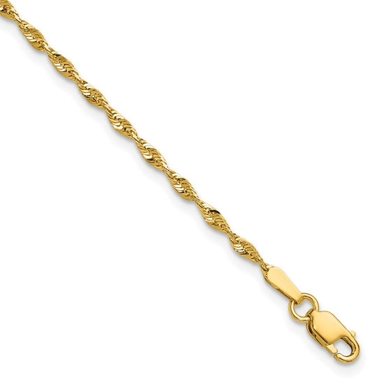 Gold (10K & 14K) Ultra Diamond-Cut Rope Chain