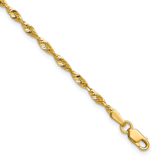 Gold (10K & 14K) Ultra Diamond-Cut Rope Chain