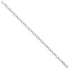 10k White Gold Polished Fancy Link Bracelet