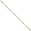 10k Two-tone Fancy Link Bracelet