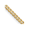 Gold (10K & 14K) Flat Beveled Curb Chains