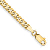 Gold (10K & 14K) Flat Beveled Curb Chains