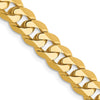 Gold (10K & 14K) Flat Beveled Curb Chains