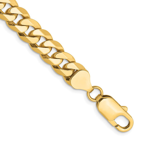 Gold (10K & 14K) Flat Beveled Curb Chains