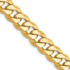 Gold (10K & 14K) Flat Beveled Curb Chains