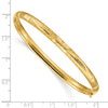 Gold Florentine Engraved Hinged Bangles