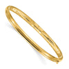 Gold Florentine Engraved Hinged Bangles