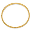 Gold Florentine Engraved Hinged Bangles