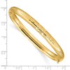 Gold Florentine Engraved Hinged Bangles