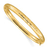 Gold Florentine Engraved Hinged Bangles