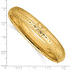 Gold Florentine Engraved Hinged Bangles
