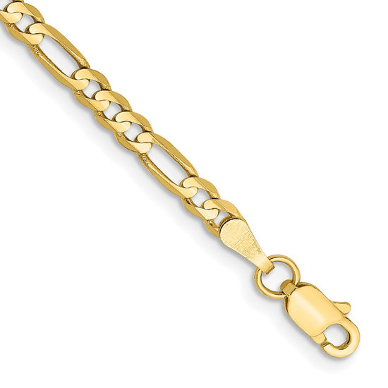 Gold (10K & 14K) Flat Figaro Chain