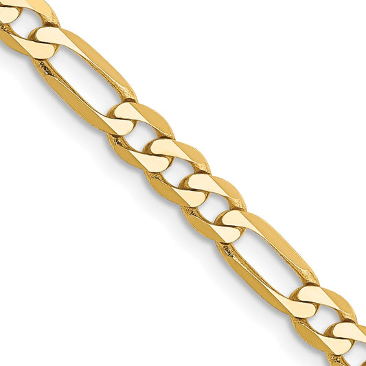 Gold (10K & 14K) Flat Figaro Chain