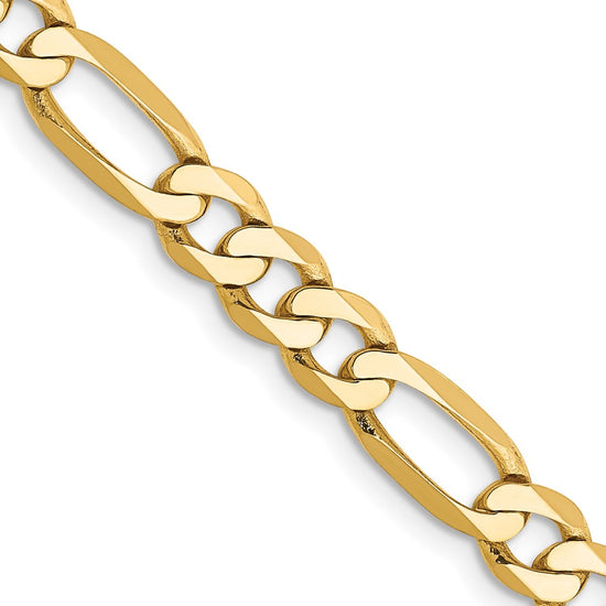Gold (10K & 14K) Flat Figaro Chain