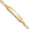 10k Figaro Link ID Bracelet