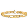 Gold Hand-Polished 3 & 1 Flat Anchor Chain