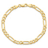 10k 5.25mm Fancy Polished Link Bracelet