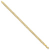 10k 5mm Fancy Polished Curb Link 8 inch Bracelet