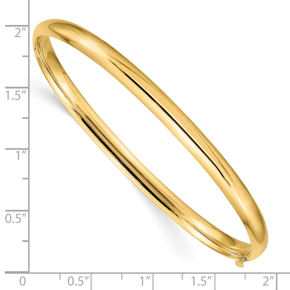 Gold High Polished Hinged Bangles