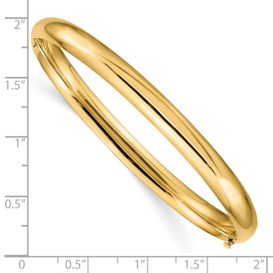 Gold High Polished Hinged Bangles