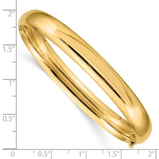 Gold High Polished Hinged Bangles