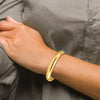 Gold High Polished Hinged Bangles