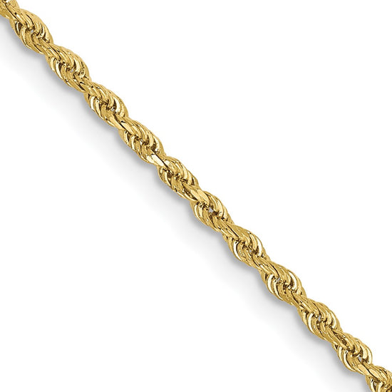 Gold (10K & 14K) Diamond-Cut Rope Chain