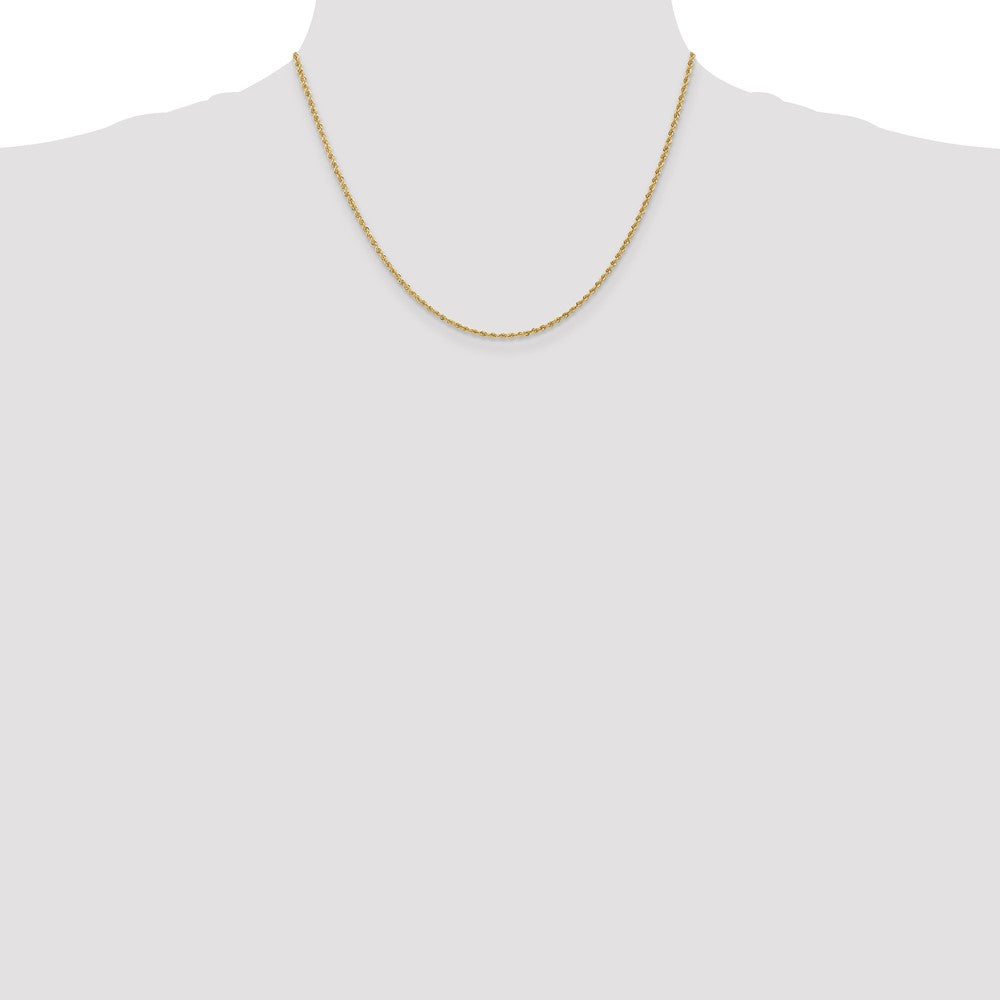 Gold (10K & 14K) Regular Rope Chains — 1.5 mm