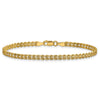 10k 3.0mm Wide Double Strand Rope Bracelet