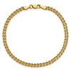 10k 3.0mm Wide Double Strand Rope Bracelet