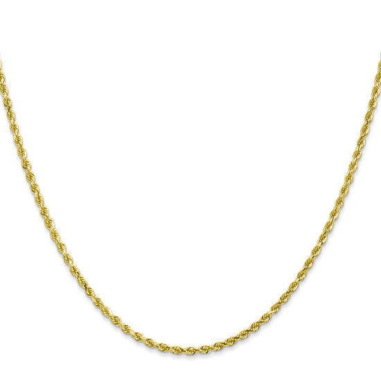 Gold (10K & 14K) Diamond-Cut Rope Chain — 2 mm