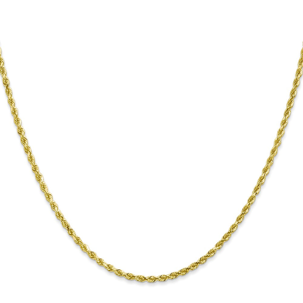 Gold (10K & 14K) Diamond-Cut Rope Chain — 2 mm