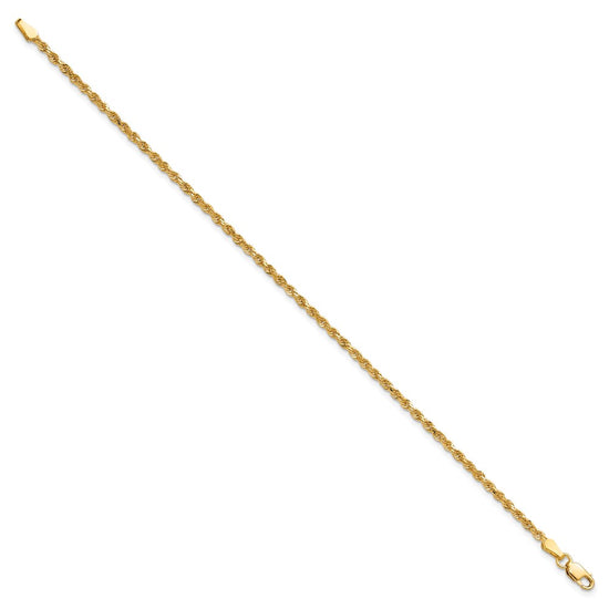 Gold (10K & 14K) Diamond-Cut Rope Chain — 2 mm