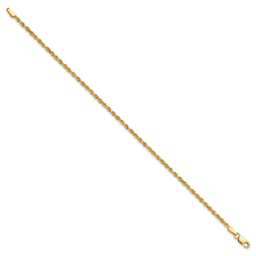 Gold (10K & 14K) Diamond-Cut Rope Chain — 2 mm
