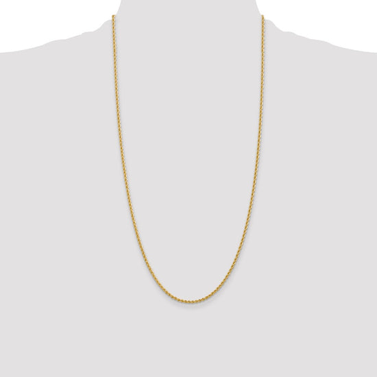 Gold (10K & 14K) Regular Rope Chains — 2.25 mm