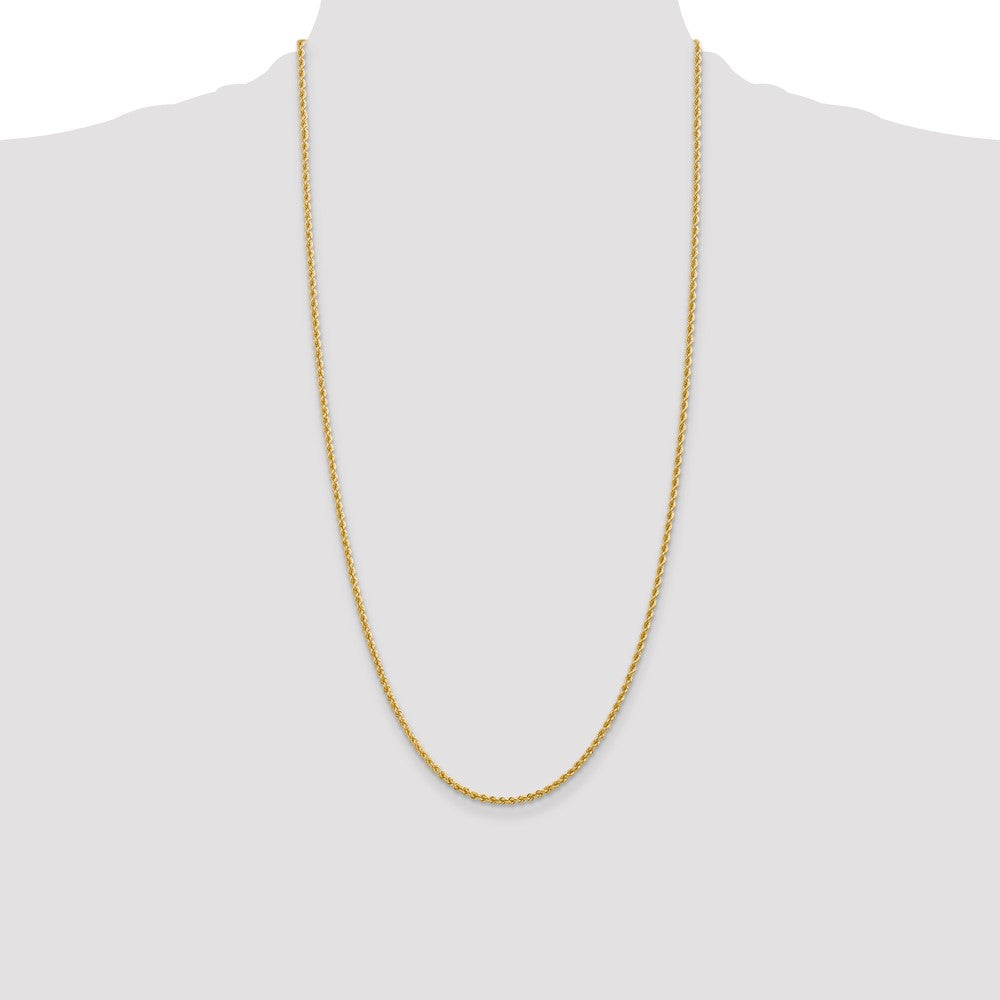 Gold (10K & 14K) Regular Rope Chains — 2.25 mm