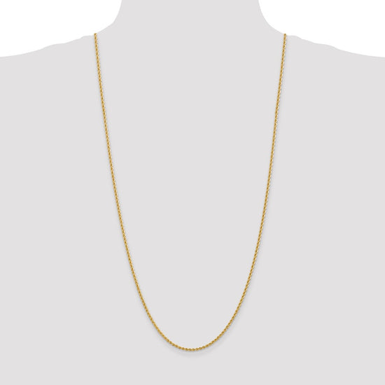 Gold (10K & 14K) Regular Rope Chains — 2.25 mm