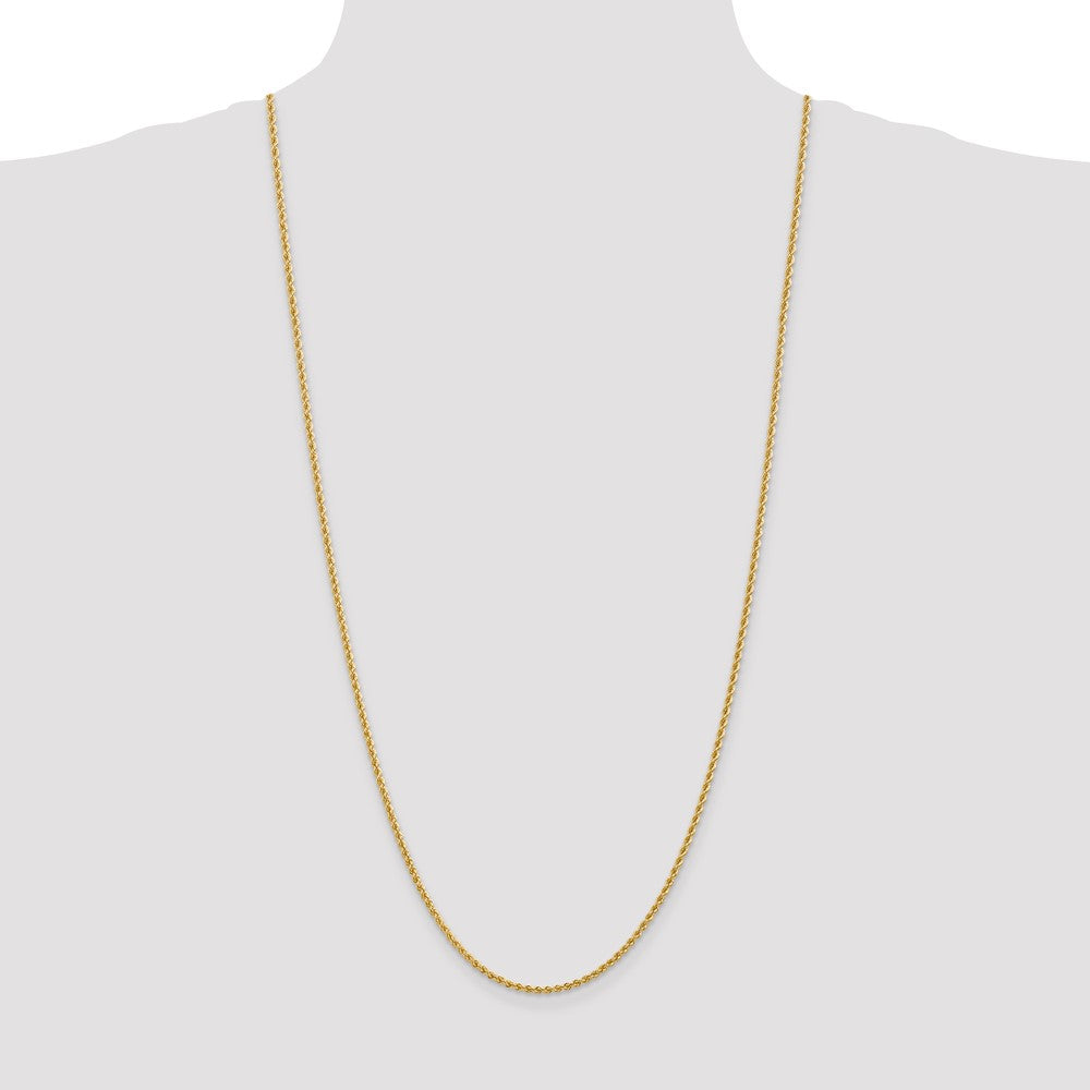 Gold (10K & 14K) Regular Rope Chains — 2.25 mm