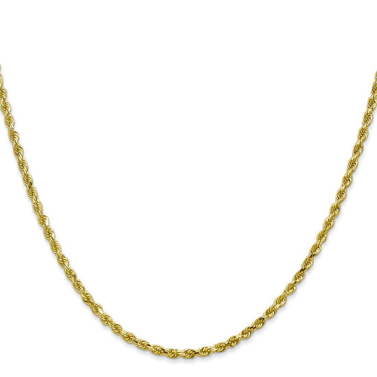 Gold (10K & 14K) Diamond-Cut Rope Chain — 2.25 mm