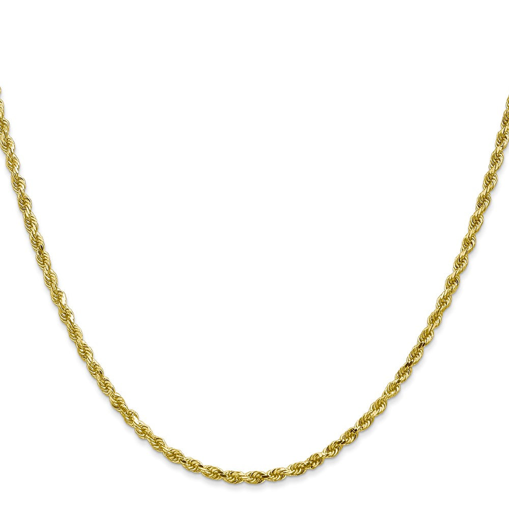 Gold (10K & 14K) Diamond-Cut Rope Chain — 2.25 mm
