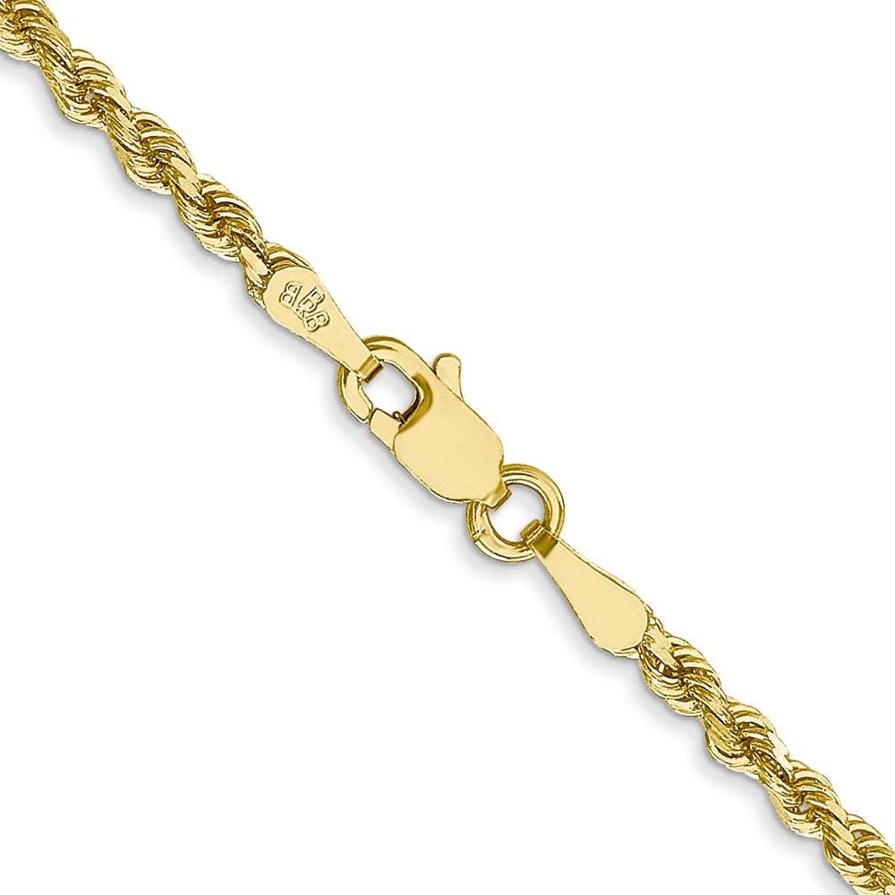 Gold (10K & 14K) Diamond-Cut Rope Chain — 2.25 mm