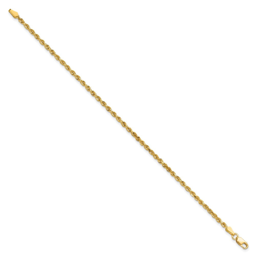 Gold (10K & 14K) Diamond-Cut Rope Chain — 2.25 mm
