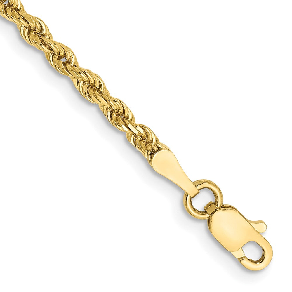 Gold (10K & 14K) Diamond-Cut Rope Chain — 2.25 mm