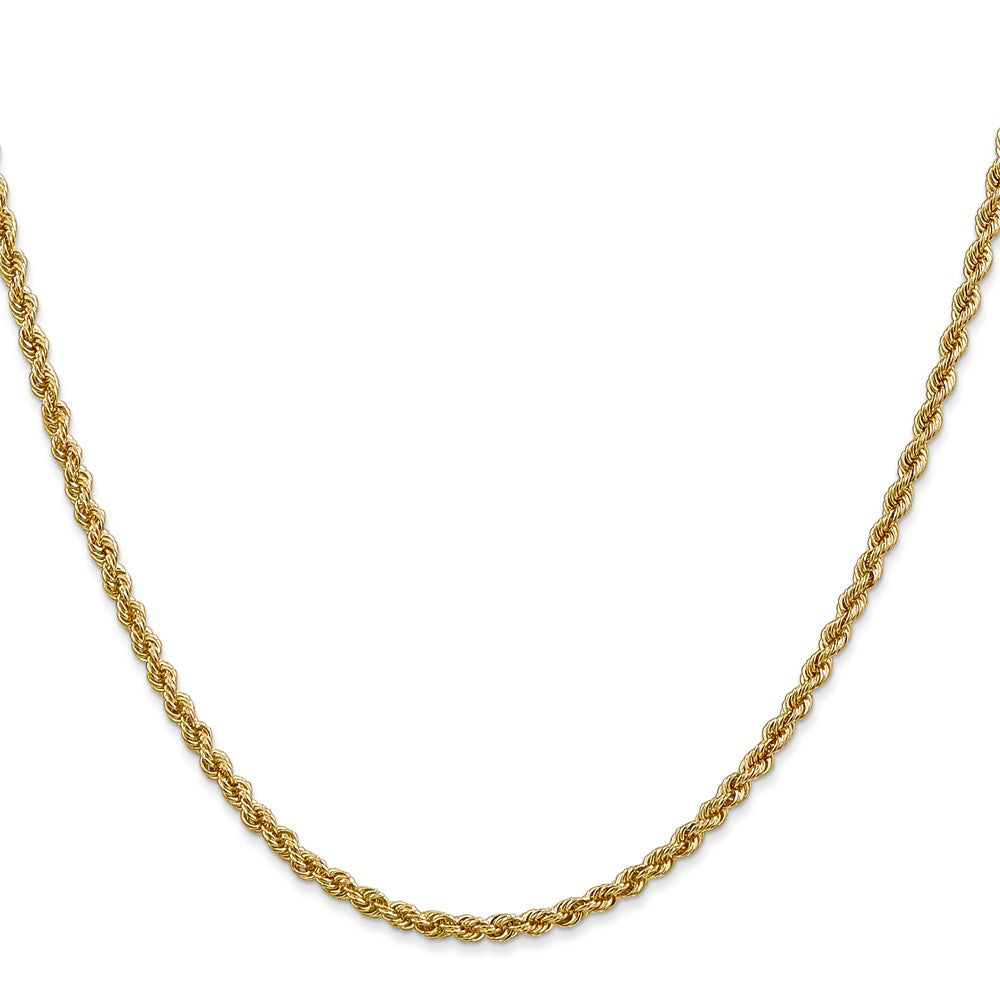 Gold (10K & 14K) Regular Rope Chains — 2.5 mm