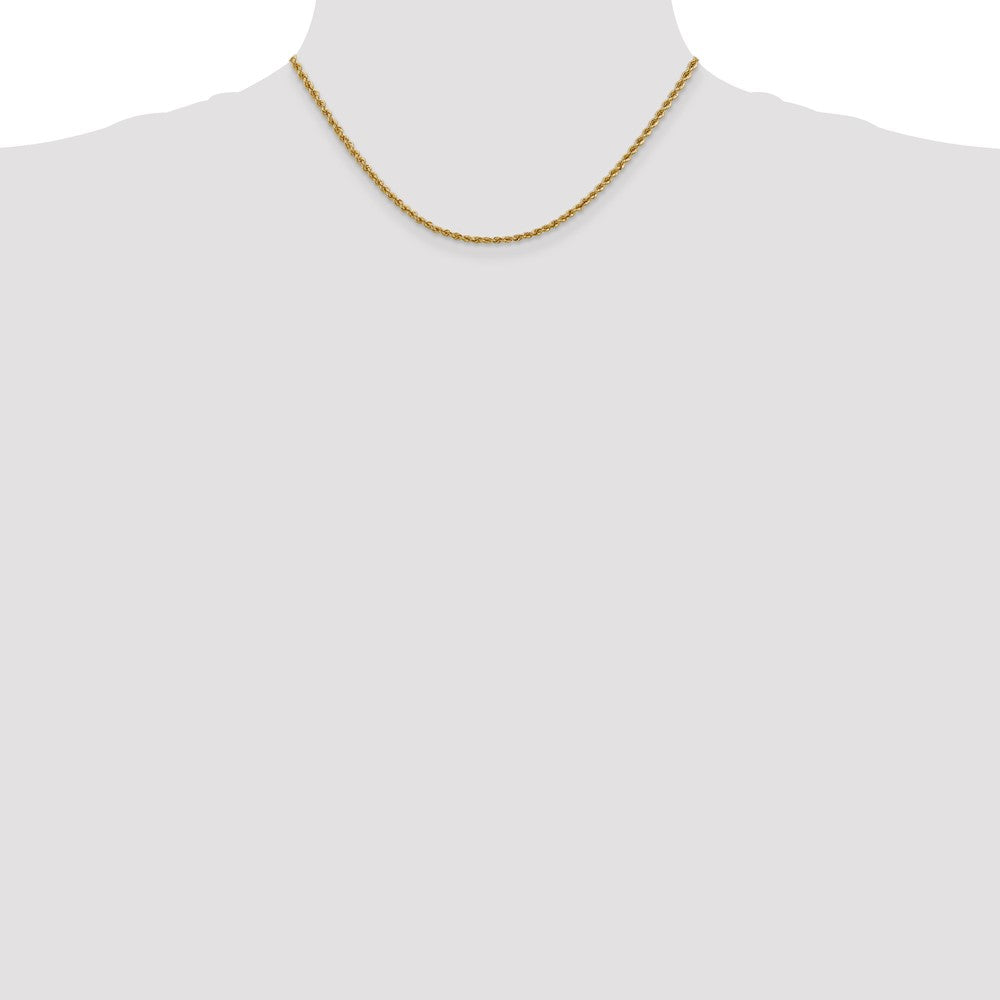Gold (10K & 14K) Regular Rope Chains — 2.5 mm