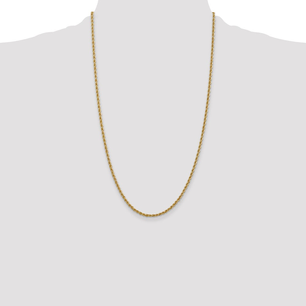 Gold (10K & 14K) Regular Rope Chains — 2.5 mm