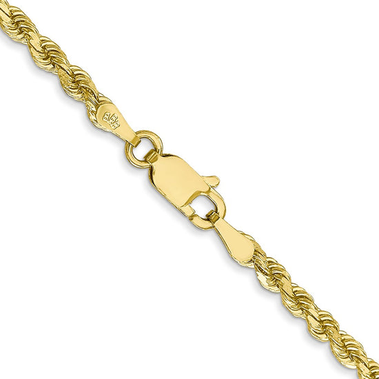 Gold (10K & 14K) Diamond-Cut Rope Chain — 2.75 mm